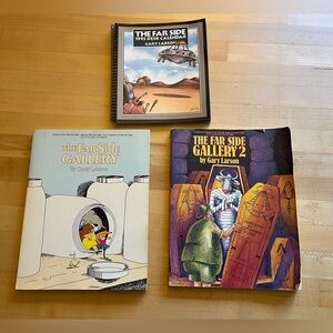 🔥THE FAR SIDE GALLERY & GALLERY 2 Paperbacks +Calendar Books